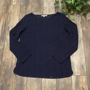 Loft Navy Lace tunic large